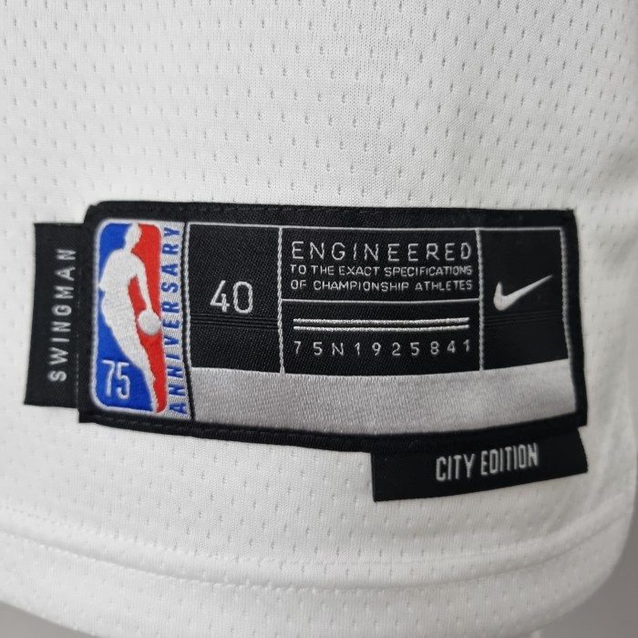 Derrick Rose New York Knicks 75th Anniversary Swingman Jersey White