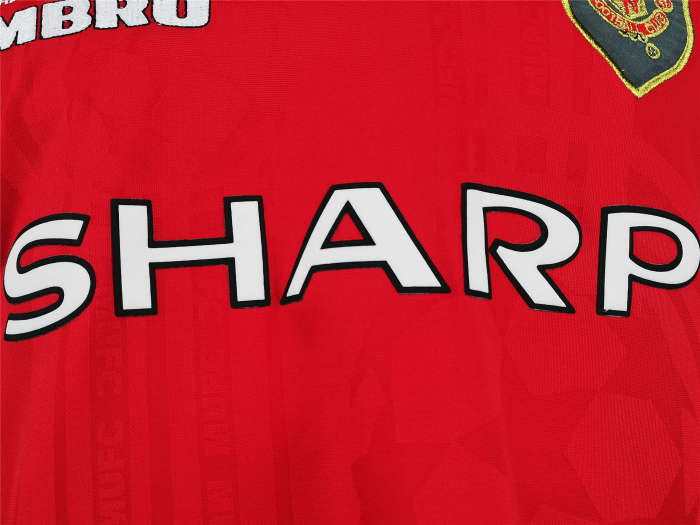 Manchester United Home Long Sleeve Retro Jersey 98/99