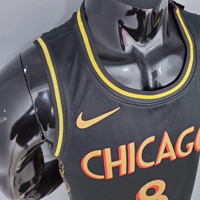 Zach LaVine Chicago Bulls Team City Edition Swingman Jersey Black