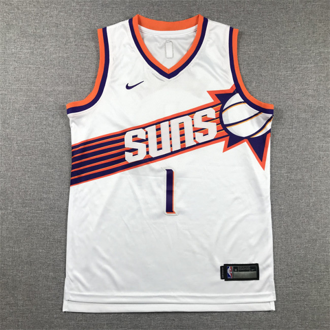 Phoenix Suns KIds Jersey White Association Edition 23/24 NO.1 BOOKER