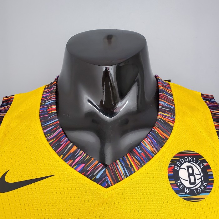 Kevin Durant Brooklyn Nets Commemorative Edition Swingman Jersey Yellow
