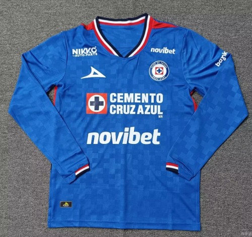 Cruz Azul Home long sleeve Man Jersey 25/26