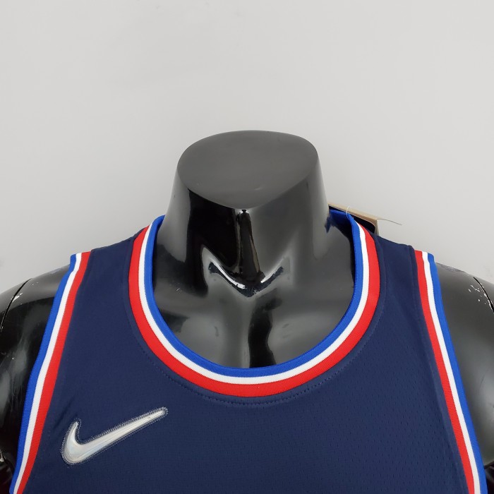 Tyrese Maxey Philadelphia 76ers 2022 City Edition Swingman Jersey Royal Blue