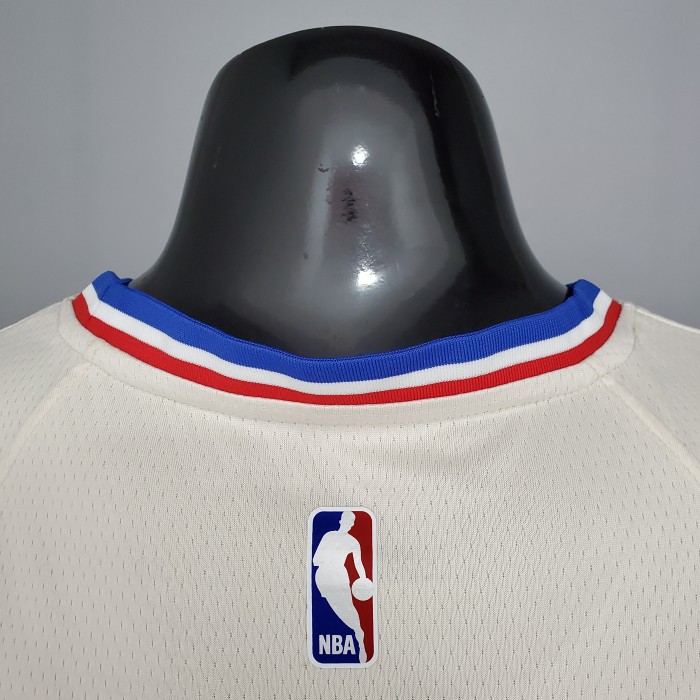 Joel Embiid Philadelphia 76ers Bonus Edition Swingman Jersey Beige
