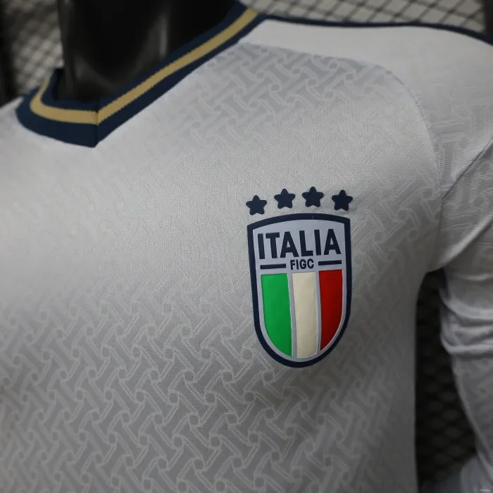 Italy 2026 World Cup Away Player Long Sleeve Men Jersey