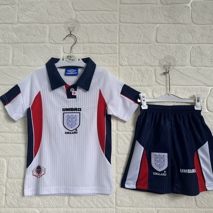 Retro 98 England home kids kit