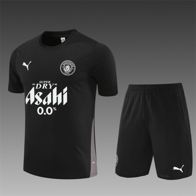 25/26 Manchester City Short sleeve training suit black
