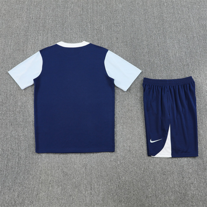 25/26 Tottenham Hotspur Short sleeve  Adult training suit blue