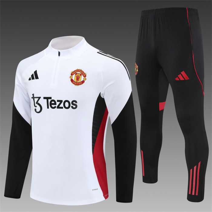 25/26 Manchester United kids training suit black white