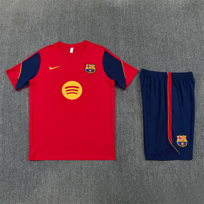 26/27 Barcelona Short sleeve Adult training suit red