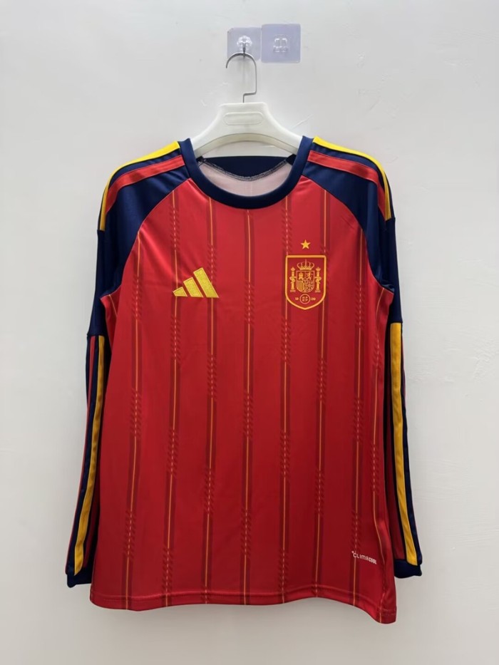 2026 Spain home football Jersey long sleeves