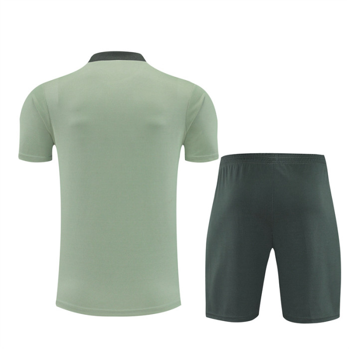 25/26 Chelsea short sleeved Adult training suit light green