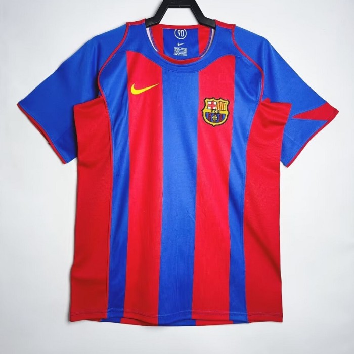 Retro 04/05 Barcelona home football Jersey