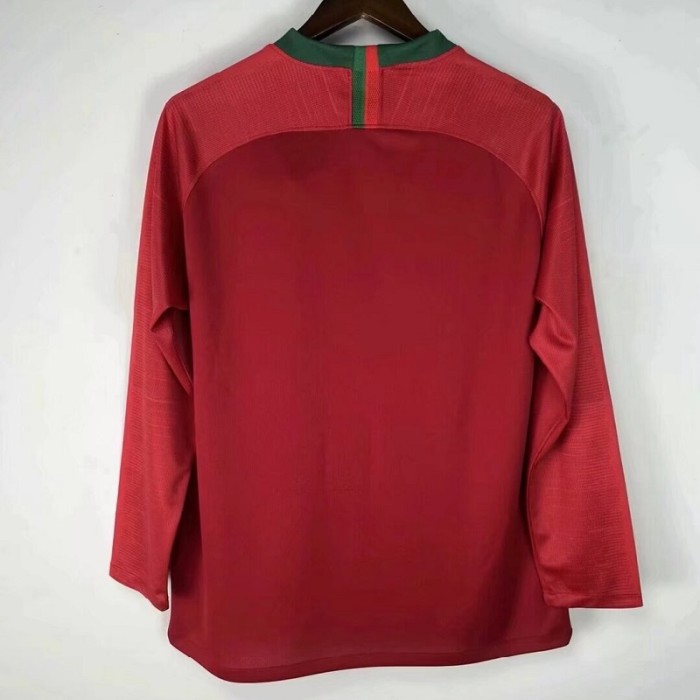 Retro 2018 world cup Portugal home Long sleeved football Jersey