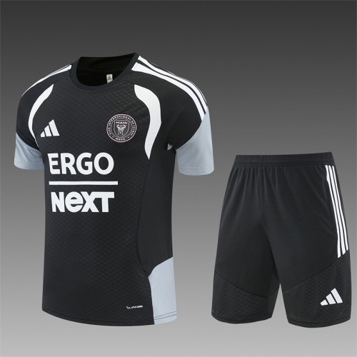 26/27 Inter Miami short -sleeved training suit black