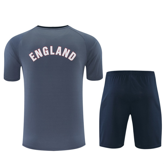 26/27 England kids short -sleeved training suit