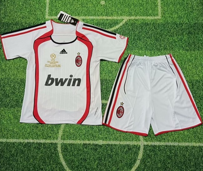 Retro 06/07 AC Milan Away kids kit champion