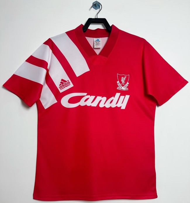 Retro 91/92 Liverpool home football shirt