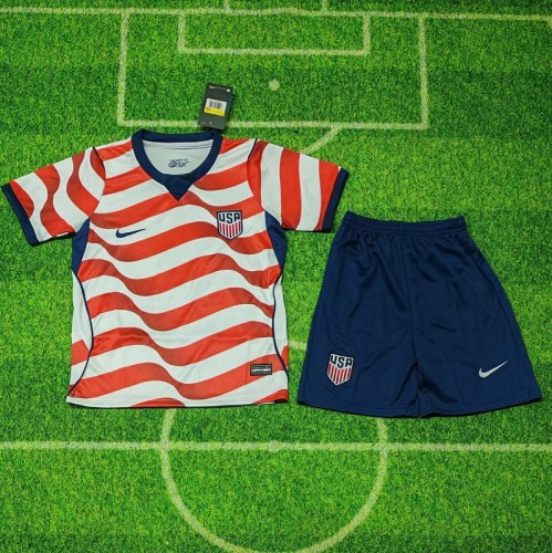 2026 USA home kids kit football Jersey
