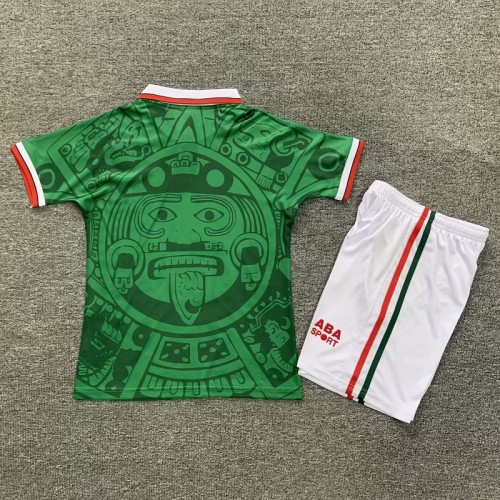 Retro 1998 Mexico home kids kit