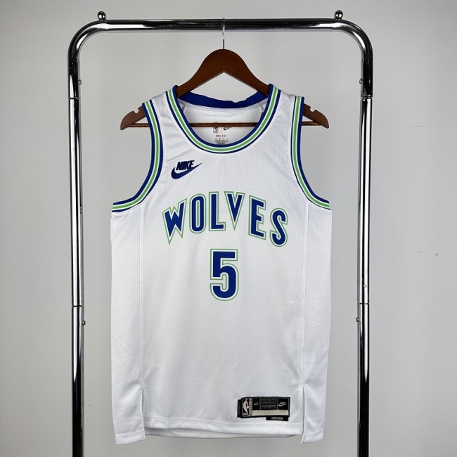 NBA Timberwolves #5 Edwards Basketball Jersey