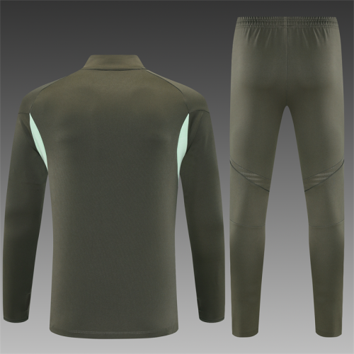 25/26 Real Madrid Adult training suit dark green