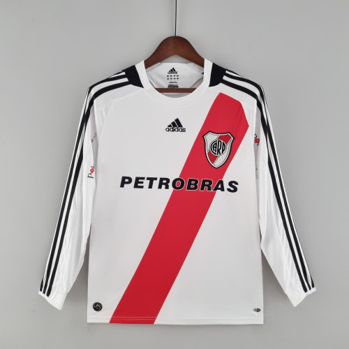 Retro River Plate 09/10 long sleeve home