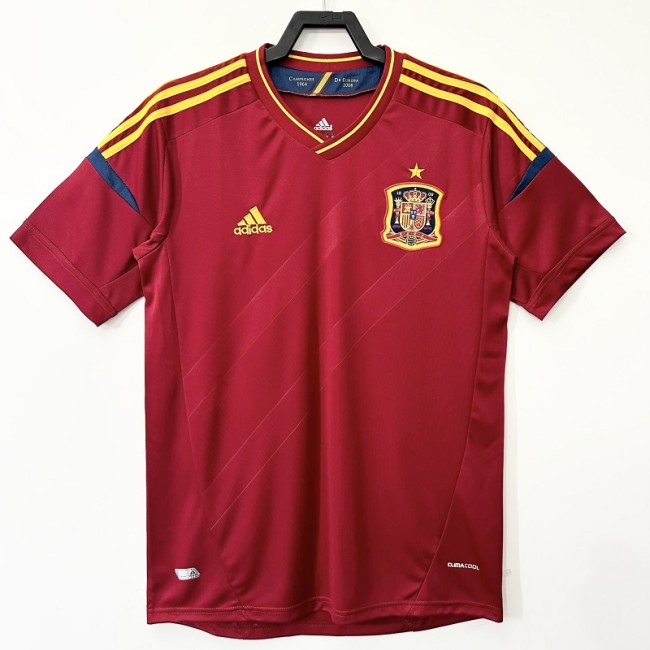 Retro Spain 2012 home football shirt