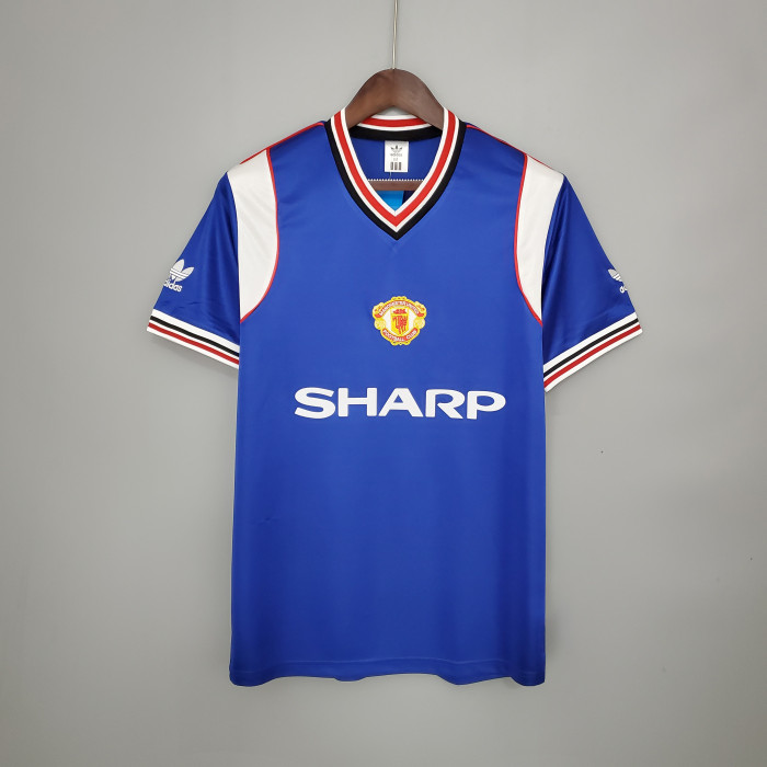 Retro Manchester United 85/86 away blue