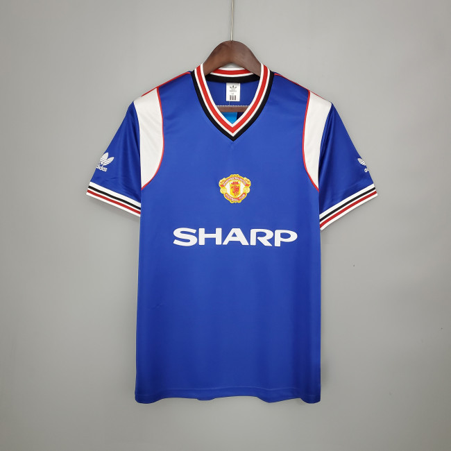 Retro Manchester United 85/86 away blue