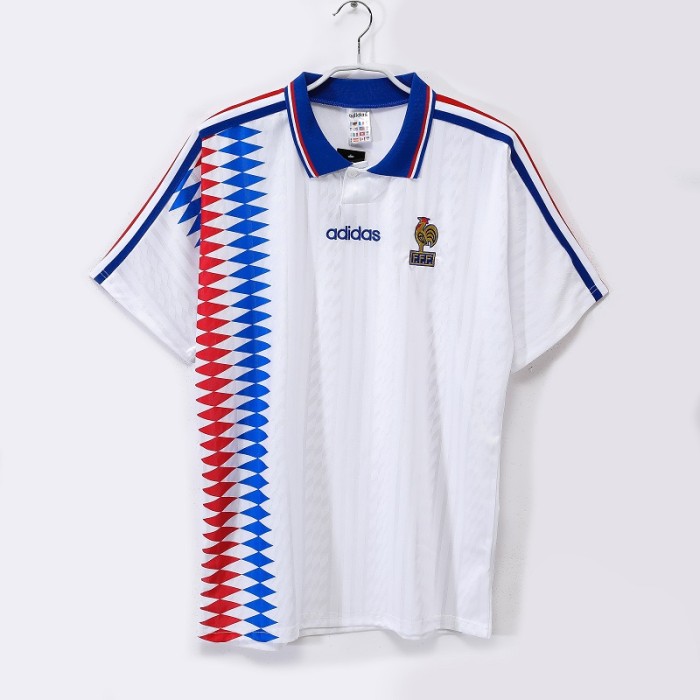 Retro 1994 France Away football jersey