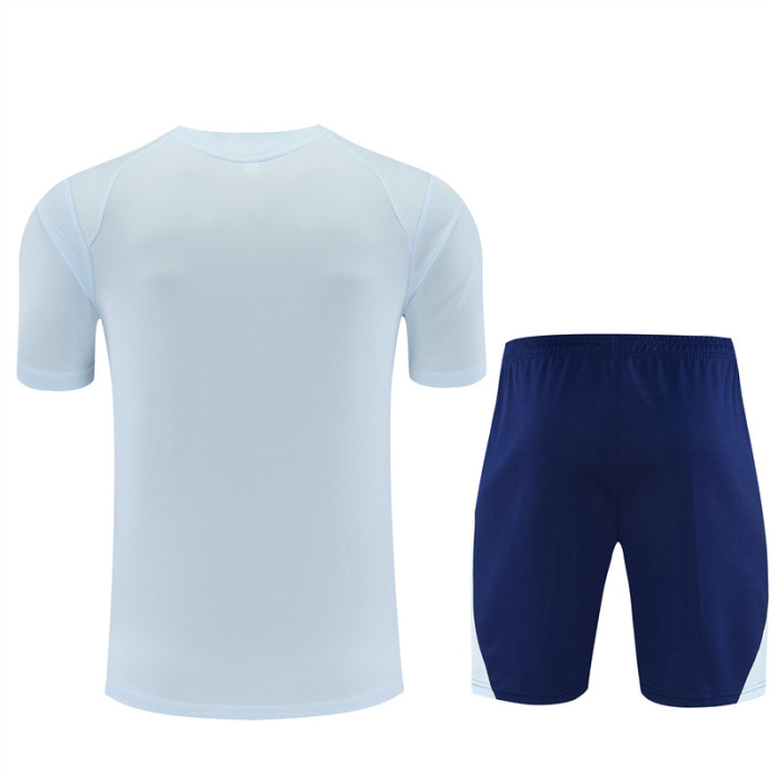 26/27 Manchester City kids Short sleeve training suit blue