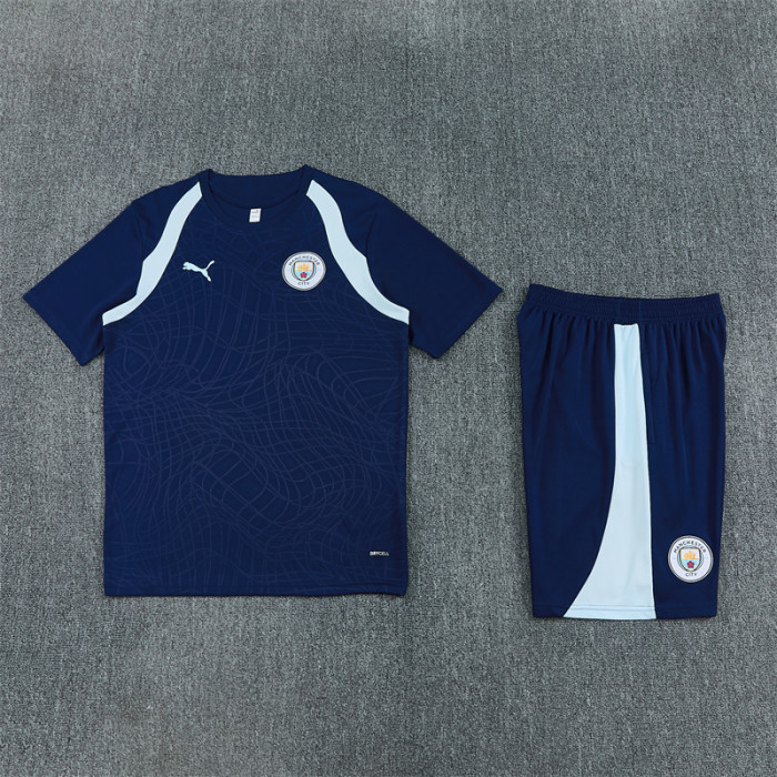 26/27 Manchester City Short sleeve training suit Royal Blue