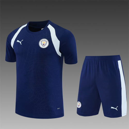 26/27 Manchester City Short sleeve training suit Royal Blue