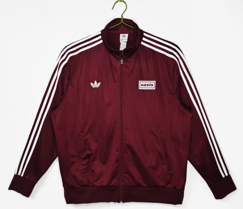 X Oasis Flame Bird Sports Jacket Top Wine red