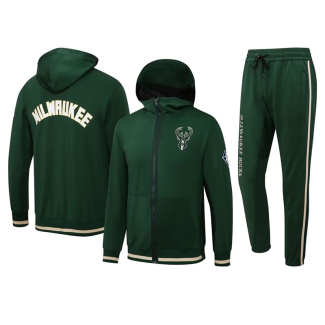 Milwaukee Bucks jacket wear a hat