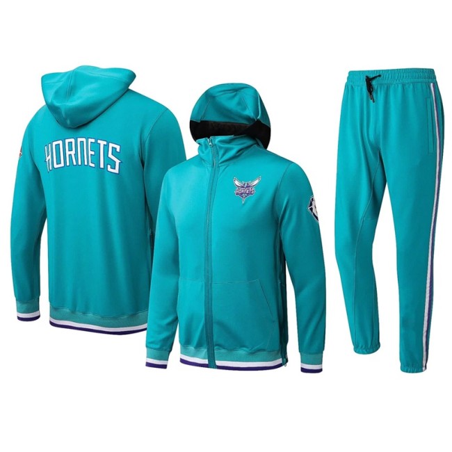 Charlotte Hornets jacket wear a hat