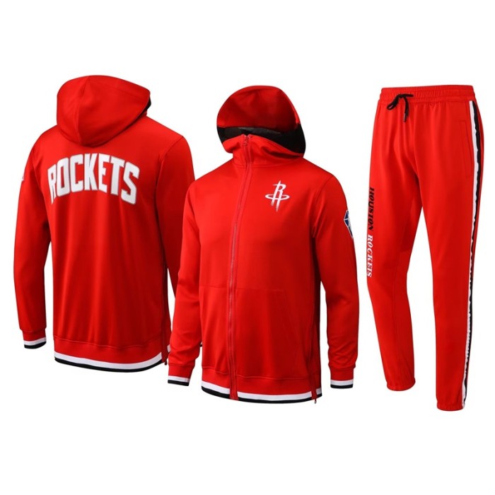 Houston Rockets jacket wear a hat