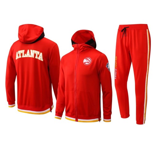 Atlanta Hawks jacket wear a hat
