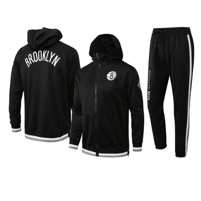 Brooklyn Nets jacket wear a hat