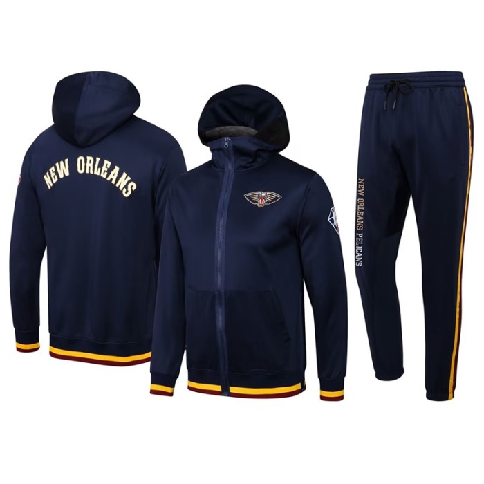 New Orleans Pelicans jacket wear a hat