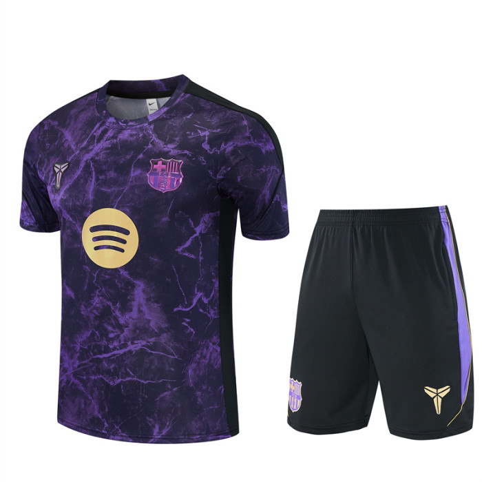 26/27 Barcelona kids Short sleeve training suit Purple