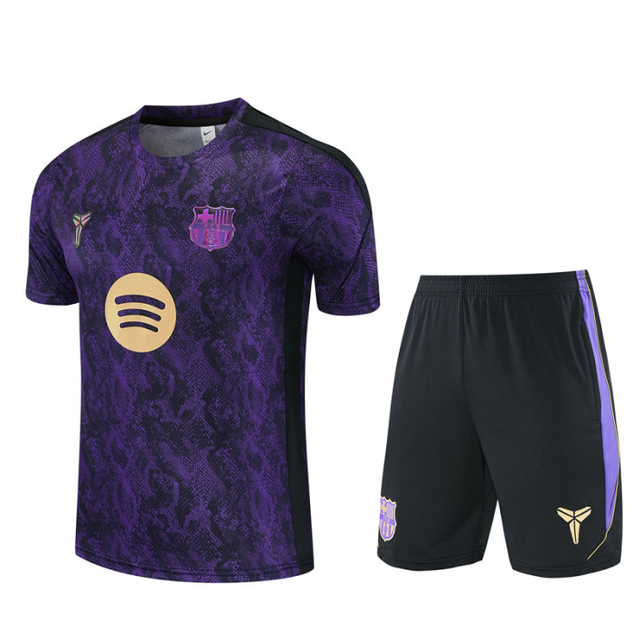 26/27 Barcelona kids Short sleeve training suit Purple