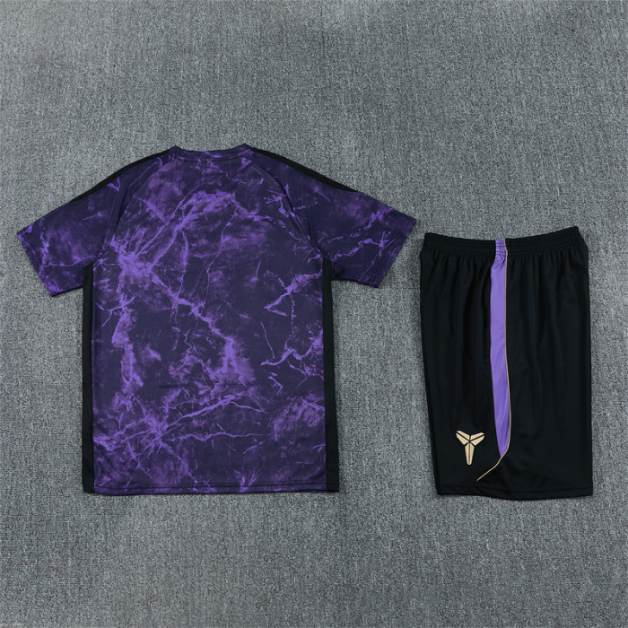 26/27 Barcelona Short sleeve Adult training suit Purple