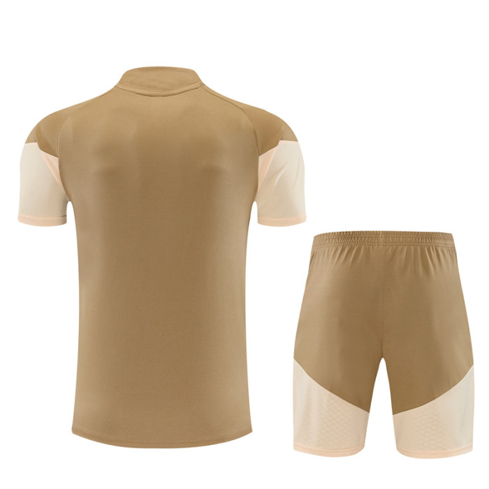26/27 Arsenal kids Short sleeve training suit golden