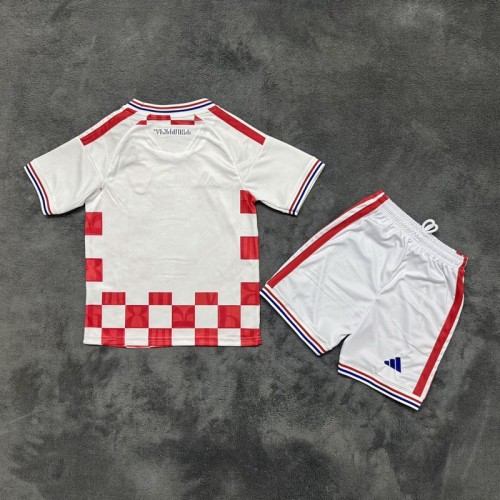 27/28 Croatia home kids kit football Jersey