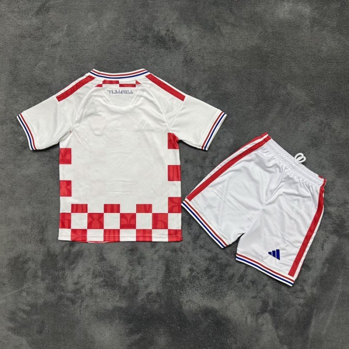27/28 Croatia home kids kit football Jersey
