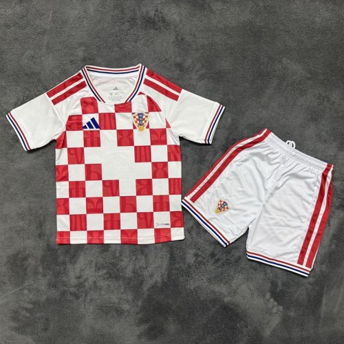 27/28 Croatia home kids kit football Jersey