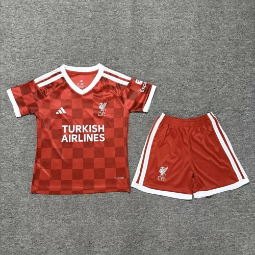 27/28 liverpool home kids kit