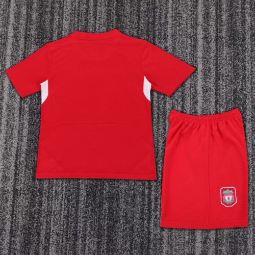 Retro 2005 Liverpool home kids kit champion